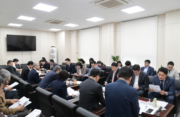 ▲국민의힘 원내대표단·서울시교육청 정책협의회 현장. ⓒ서울시의회