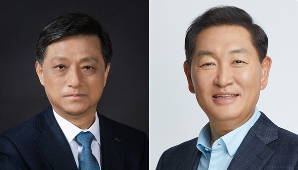 ▲김학동 포스코 부회장(왼쪽)과 한종희 삼성전자 부회장. ⓒ포스코