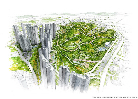 ▲‘구미 그랑포레 데시앙’ 조감도. ⓒ태영건설