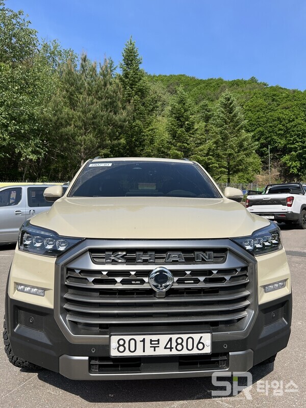 ▲KG모빌리티 렉스턴 스포츠 칸 쿨멘. ⓒ김건 기자