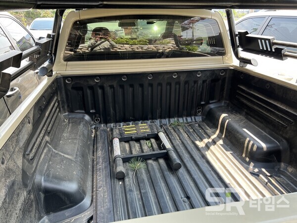 ▲렉스턴 스포츠 칸 쿨멘 적재함. ⓒ김건 기자