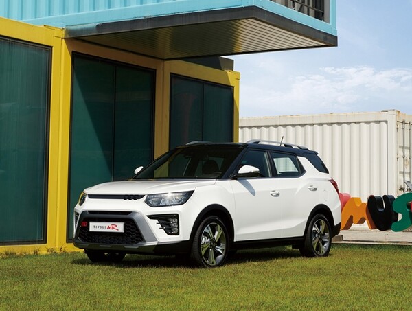 ▲KG모빌리티의 더 뉴 티볼리 에어. ⓒKG모빌리티