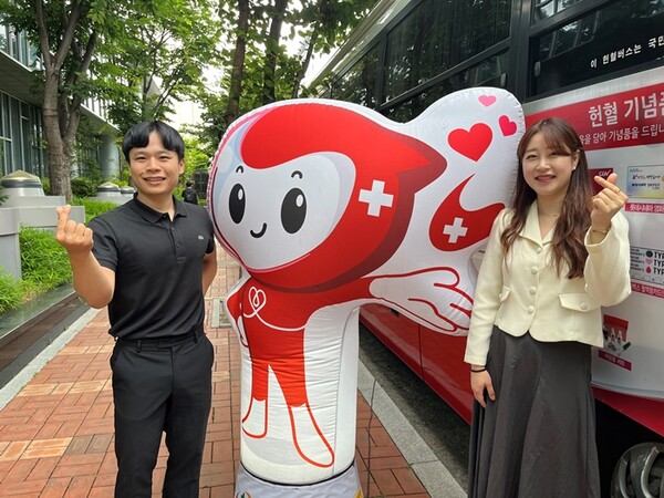▲헌혈 캠페인에 동참한 SK케미칼 직원들. ⓒSK케미칼