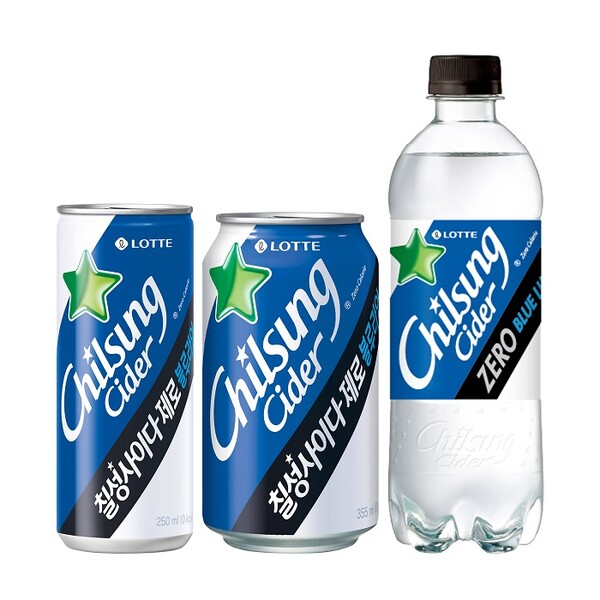 ▲칠성사이다제로 블루라임. ⓒ롯데칠성음료