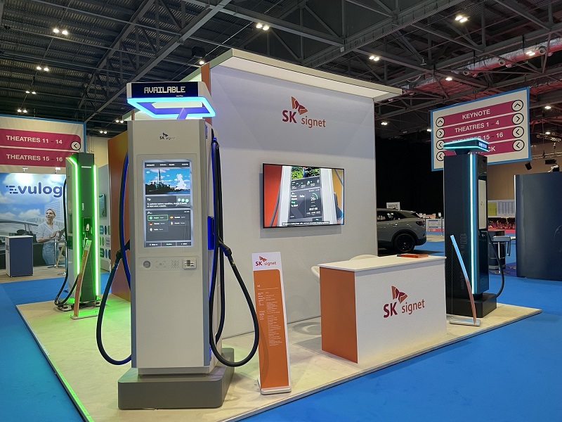 ▲SK시그넷 무브 런던 2023 전시 부스 전경. ⓒSK시그넷