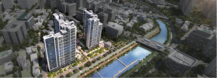 ▲두산건설 제안 신설1구역 조감도. ⓒLH