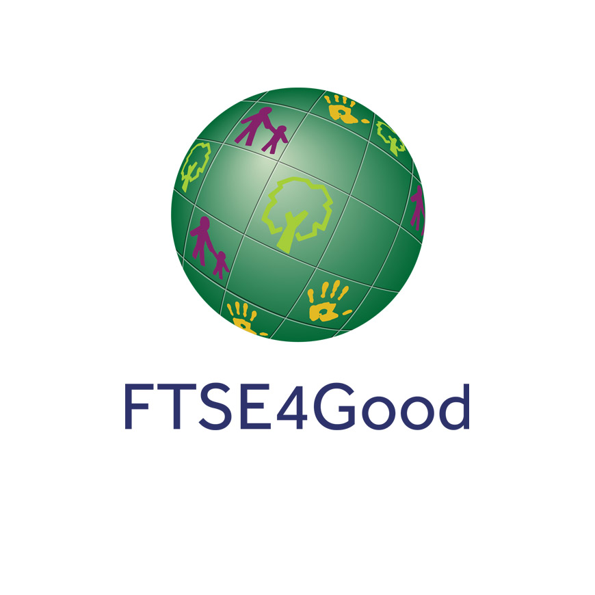 ▲FTSE4Good 편입 인증 로고. ⓒ삼성전기