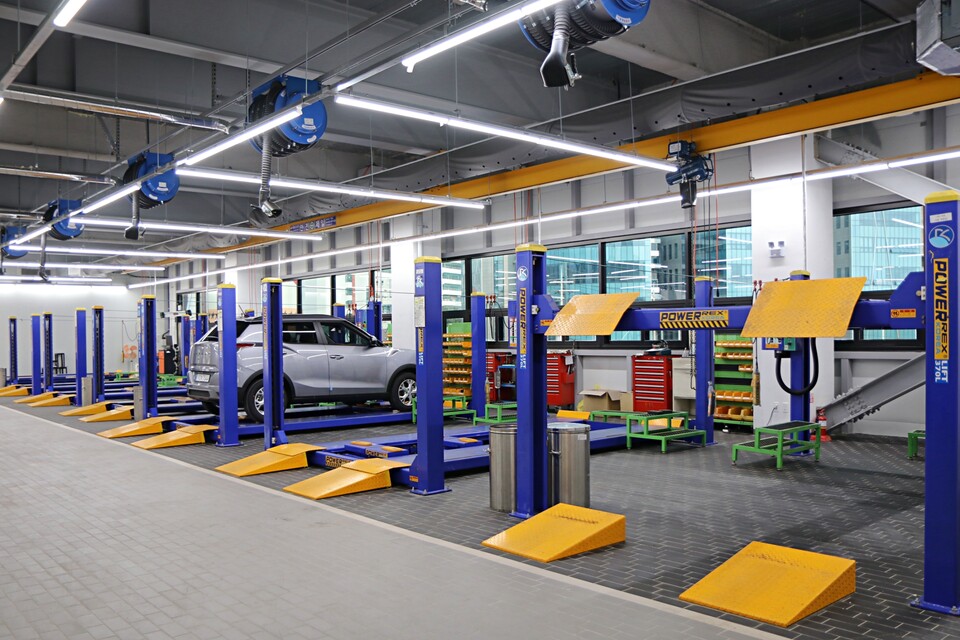 ▲차량 정비센터. ⓒKG모빌리티