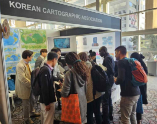 ▲대한민국지도 전시 부스. ⓒ국토교통부