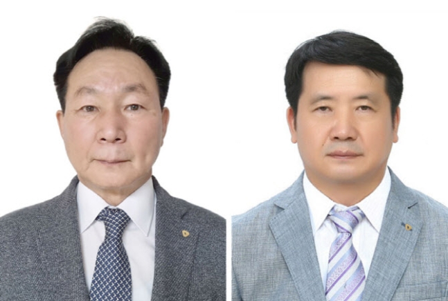 ▲태광산업 각자 대표이사에 신규 선임된 조진환(왼쪽) 대표와 정철현 대표. ⓒ태광산업