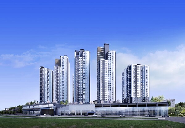 ▲인천 송월구역 재개발정비사업 투시도. ⓒ중흥그룹