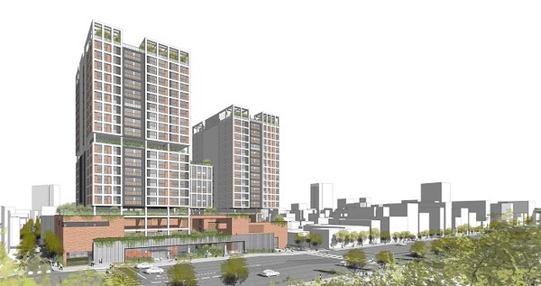 ▲옛 금천경찰서를 개발해 신축하는 복합공공시설 투시도. ⓒ