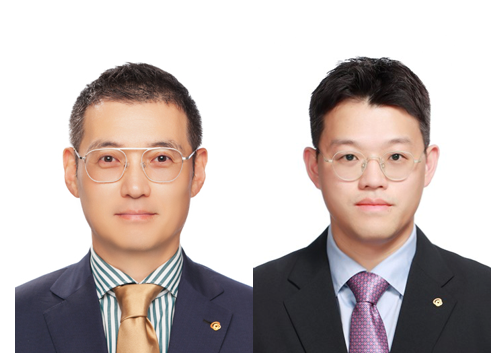 ▲김재환 한화갤러리아 패션부문장(사진 왼쪽)과 오민우 에프지코리아 대표. ⓒ한화갤러리아