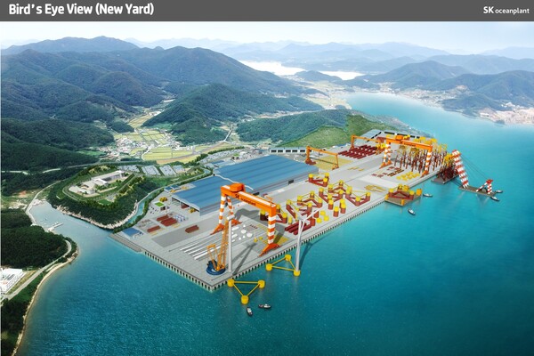 ▲SK오션플랜트 신규 생산기지(신야드) 조감도. ⓒSK오션플랜트