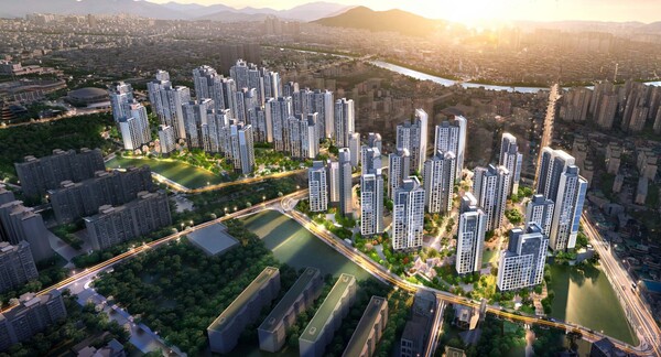 ▲청주 사모2구역 재개발 조감도. ⓒ현대건설