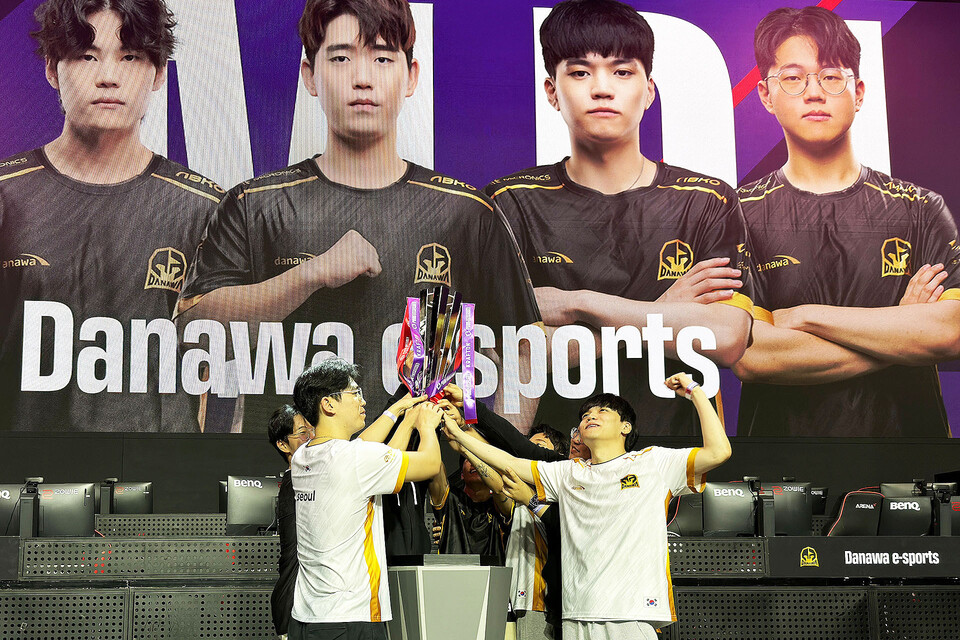 ▲다나와 이스포츠가 ‘2023 펍지 위클리 시리즈: 코리아’ 페이즈 2에서 최종 우승을 차지했다. ⓒ크래프톤