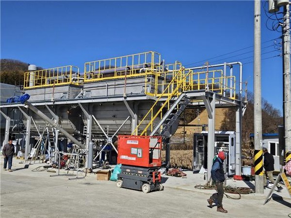 ▲돈분 미분리 고속발효설비. ⓒ에스피바이오텍