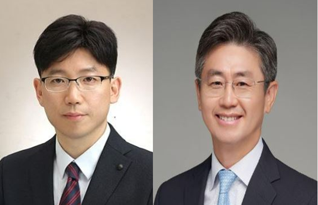 ▲(왼쪽부터) 용석우 삼성전자 DX부문 영상디스플레이사업부장(사장)과 김원경 삼성전자 글로벌 퍼블릭 어페어즈실장(사장). ⓒ삼성전자