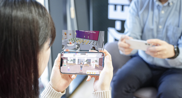 ▲메타버스 플랫폼 이프랜드에 들어선 이프랜드점. ⓒ세븐일레븐