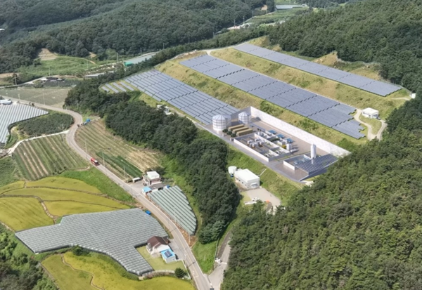 ▲김천시 소재 그린수소 생산기지 구축 조감도. ⓒ삼성물산