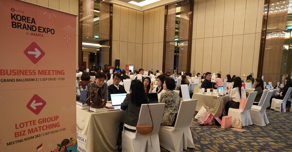 ▲롯데는 9월 5일부터 나흘간 인도네시아 자카르타에서 국내 중소기업의 현지 진출을 돕는 ‘대한민국 브랜드 엑스포 in 자카르타’를 개최했다. ⓒ롯데