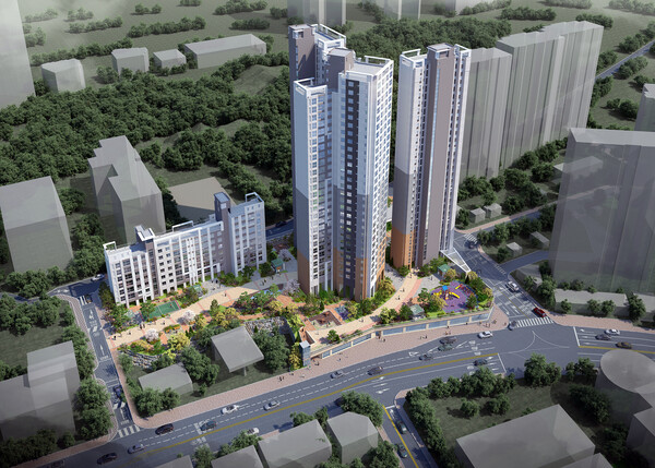 ▲구리 인창동 공동주택 조감도. ⓒ동부건설