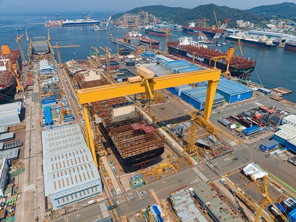 ▲한화오션 거제사업장 전경. ⓒ한화오션