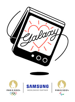 ▲삼성전자 2024 파리 올림픽·패럴림픽 공식 엠블럼. ⓒ삼성전자