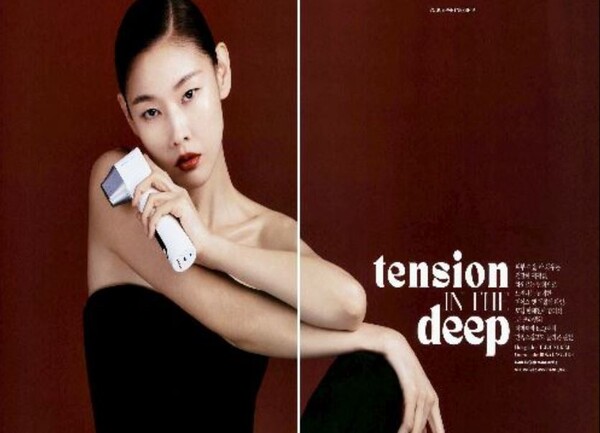 ▲LG전자 미용기기 '프라엘' 광고 모델 한혜진. ⓒ광고 총 연합회