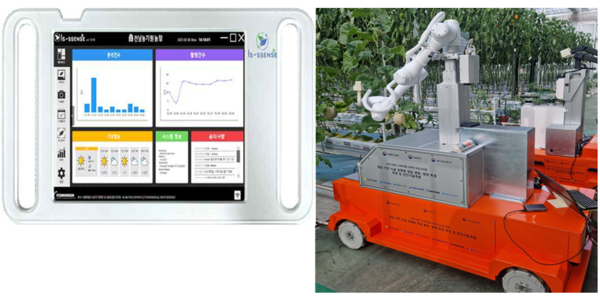 ▲전남도농업기술원은 아이티컨버젼스와 공동개발한 'AI 기반 농작물 자동생육계측장치와 생육계측 로봇'을  지난 1월 9일부터 12일까지 미국 라스베이거스에서 개최된 국제전자제품박람회(CES, Consumer Electronics Show) 2024에서 전남도 독립전시관에 전시했다. ⓒ농림축산식품부