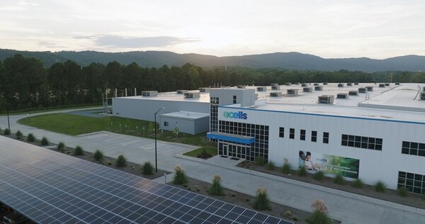 ▲한화큐셀 미국 조지아주 달튼 태양광 모듈 공장. ⓒ한화큐셀