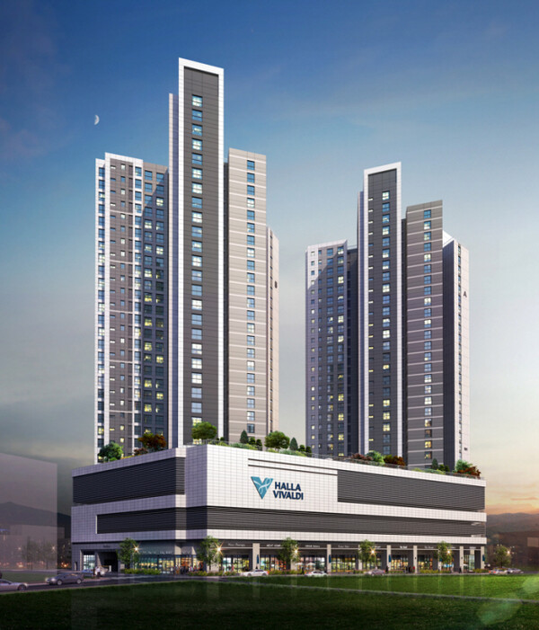 ▲서광교 한라비발디 레이크포레 투시도. ⓒHL디앤아이한라