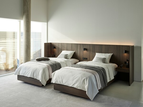 ▲호텔침대 세레네 차콜. ⓒ한샘