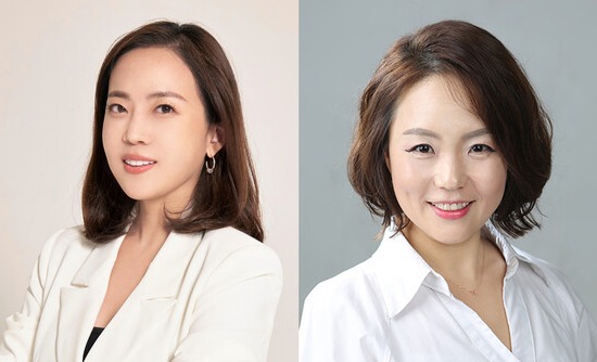 ▲GM 한국사업장 최고 전략 책임자 정정윤 전무, 커뮤니케이션 총괄 겸 최고 마케팅 책임자 윤명옥 전무. ⓒ제너럴모터스