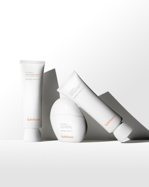 ▲설화수 상백 선케어 라인. ⓒ아모레퍼시픽