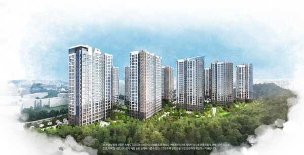 ▲첨단 제일풍경채 파크원 투시도. ⓒ제일건설