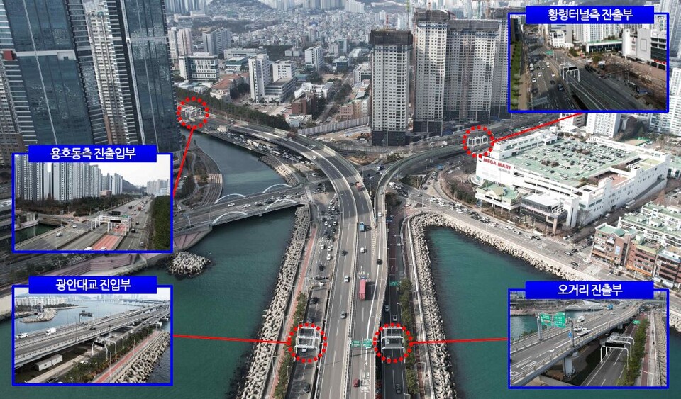 ▲롯데정보통신이 부산 광안대교 스마트톨링 구축 사업을 1일 수주했다. ⓒ롯데정보통신
