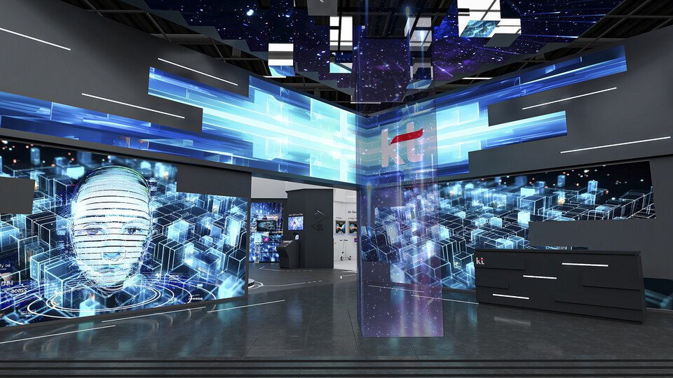 ▲MWC 2024에 참가하는 KT 전시관 시안. ⓒKT