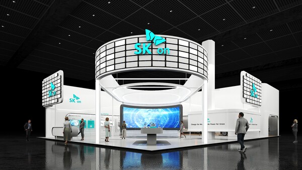 ▲SK온 '인터배터리 2024' 부스 조감도. ⓒSK온