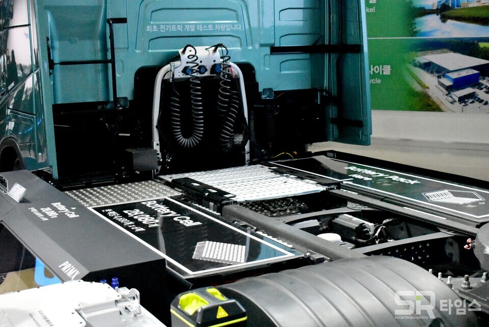 ▲삼성SDI 배터리 프라이맥스(PRiMX)가 볼보 전기트럭에 공급되고 있다. ⓒ선호균 기자