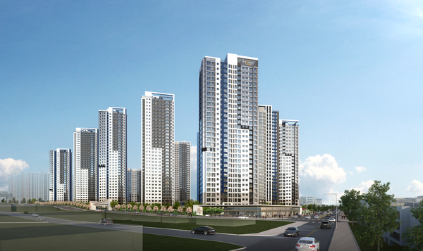 ▲대전 성남 우미린 뉴시티 주경 투시도. ⓒ우미건설