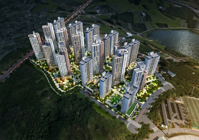 ▲나주역자이 리버파크 조감도. ⓒGS건설