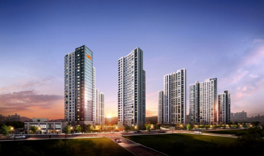 ▲ ‘e편한세상 서대전역 센트로’ 투시도. ⓒDL건설