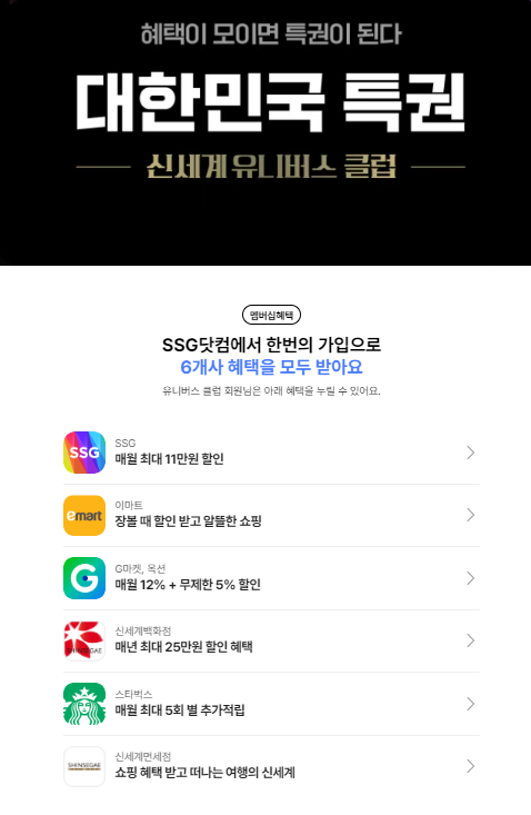 ▲신세계유니버스클럽. ⓒ신세계그룹