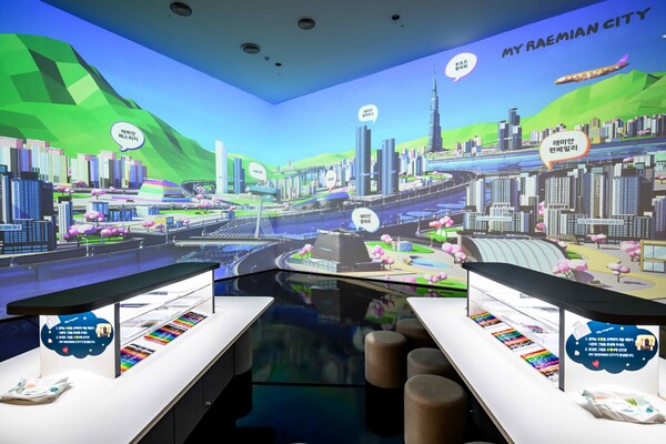 ▲ '마이 래미안 시티' 전시관 모습. ⓒ삼성물산