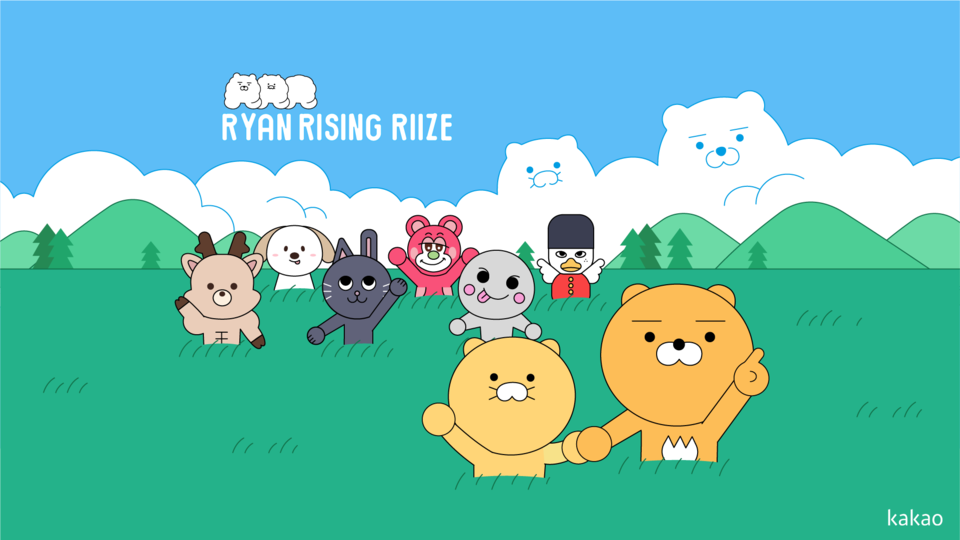 ▲카카오프렌즈 라이언&춘식 듀오가 그룹 라이즈(RIIZE)와 함께 새로운 아티스트 콜라보레이션 프로젝트 그룹 ‘라라즈(RRR)’ 로고를 지난 20일 공개하고 활동을 시작했다. ⓒ카카오