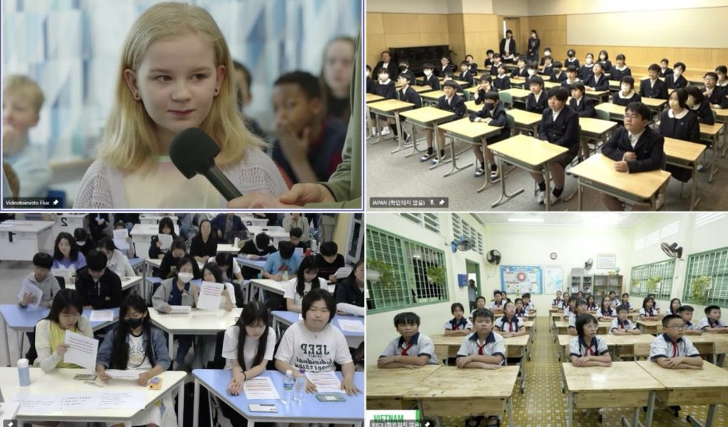 ▲스마트해빗 글로벌스쿨 온라인 수업 진행 모습. ⓒ롯데웰푸드