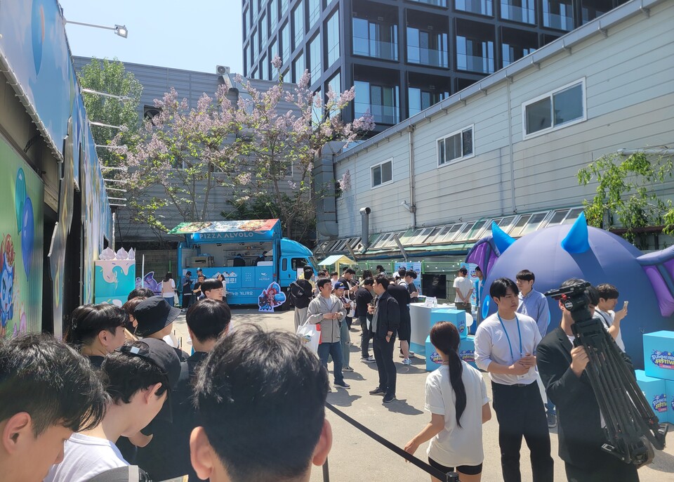 ▲서울 성수동에서 열린 서머너즈 워 페스티벌 야외 현장. ⓒ선호균 기자