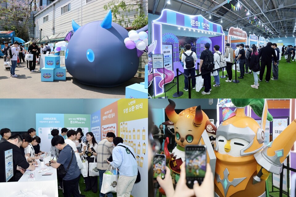 ▲서울 성수동 ‘서머너즈 페스티벌’ 현장. ⓒ컴투스