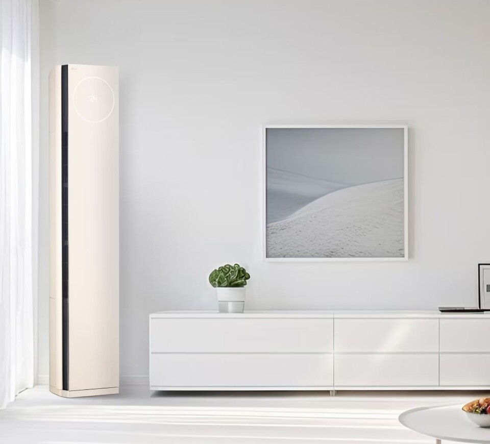 ▲LG 휘센 오브제컬렉션 타워Ⅱ 에어컨 2in1 (2시리즈). ⓒLG전자